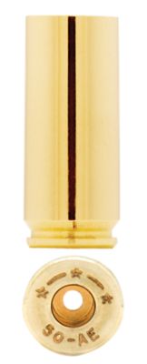 Starline Brass Unprimed Handgun Cases, 50 AE, Brass, 50 Rounds