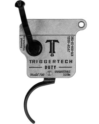 TriggerTech Special Duty Single-Stage Curved Trigger for Remington 700, Right, Black, 440C Stainless Steel