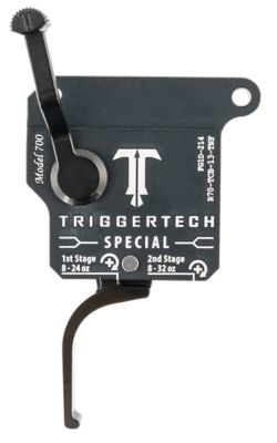 TriggerTech Special Two-Stage Flat Trigger for Remington 700, 1-3.50 lb. Draw, Right, Matte Gray w/Black Parts, Aluminum