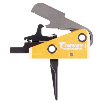 Timney Triggers Competition Single-Stage Straight Trigger for AR-15, 3 lb. Draw, Black/Gold