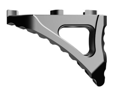 Rise Armament Micro Hand Stop, Fits M-LOK Handguard, Skeletonized, Graphite, Aluminum