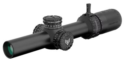 Swampfox Optics 1-10x 24mm Arrowhead Low-Power Variable Optic Scope, 30mm Tube, Guerrilla Dot MOA Red Reticle, Black
