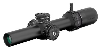 Swampfox Optics 1-10x 24mm Arrowhead Low-Power Variable Optic Scope, 30mm Tube, Guerrilla Dot MIL Green Reticle, Black