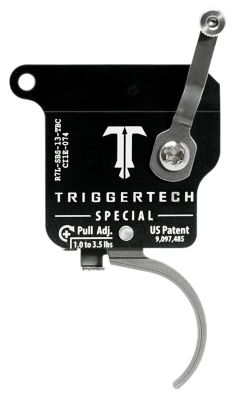 TriggerTech Special Single-Stage Traditional Curved Trigger for Remington 700, 1-3.50 lb. Draw, Left, Aluminum
