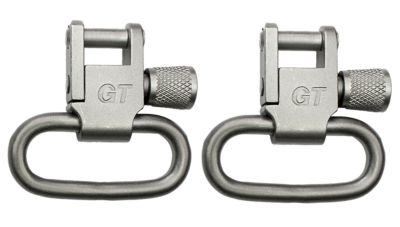 GrovTec Locking Rifle Swivel, 1 in., Satin Nickel, Steel