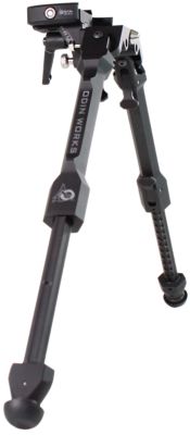 Odin Works 4 to 14.5 in. 6061 Aluminum/303 Stainless Steel Precision Shooting Bipod for Arca, Black
