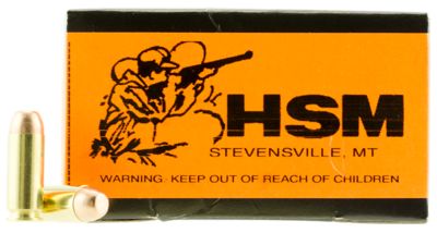 HSM Training 10mm Auto 180-Grain Full Metal Jacket (FMJ) Handgun Ammunition, 50 Rounds