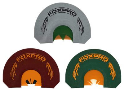 Foxpro 3 pc. Beardtaker Diaphragm Turkey Call Set, Gray/Green/Red