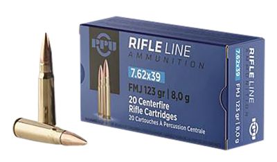 TR&Z Metric Rifle Line 7.62X39mm 123-Grain Round Nose Soft Point Rifle Ammunition, 20 Rounds
