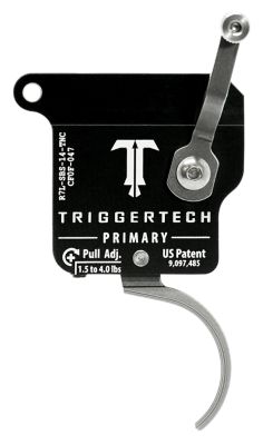 TriggerTech Primary Single-Stage Traditional Curved Trigger for Remington 700, w/o Bolt Release, 1.50-4 lb. Draw, Left, Aluminum