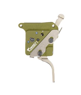 Timney Triggers Elite Hunter Straight Trigger for Remington 700, 3 lb. Draw, Right, Green/Nickel, Steel w/Aluminum Housing