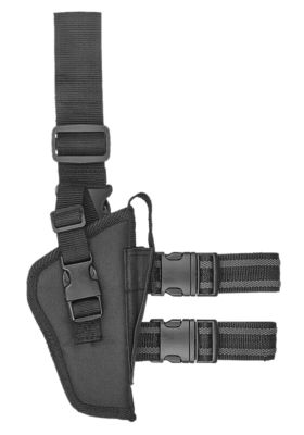 Bulldog Tactical Leg Holster for 2-4 in. Barrel, Right Hand, Black