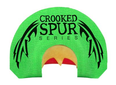 Foxpro Crooked Spur Triple Reed Back Wing Diaphragm Turkey Call, Green