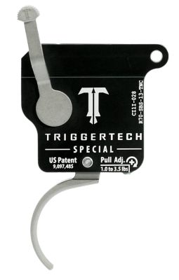TriggerTech Special Single-Stage Traditional Curved Trigger for Remington 700, Without Bolt Release, 1-3.50 lb., R70SBS13TNC