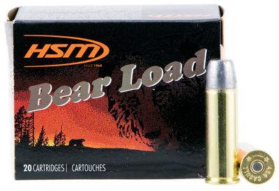HSM Bear Load .454 Casull 325-Grain Wide Flat Nose Handgun Ammunition, 50 Rounds