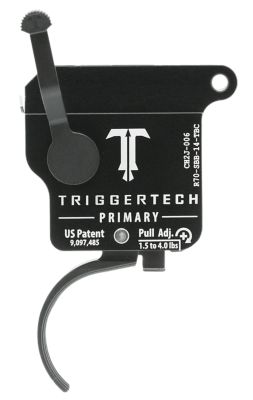 TriggerTech Primary Single-Stage Traditional Curved Trigger for Remington 700, 1.50-4 lb. Draw, Right, Aluminum, R70SBB14TBC