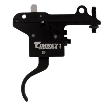 Timney Triggers Featherweight Curved Trigger for Winchester 70, 3 lb. Draw, Right, Black, Steel w/Aluminum Housing