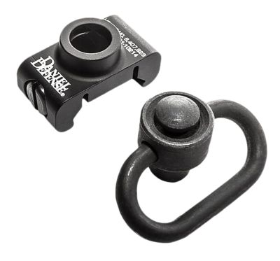 Daniel Defense Rail Mount Attachment, 1.25 in., Black, Quick Detach, Aluminum Picatinny Rail