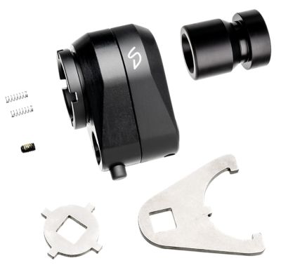 Stern Defense Rapid Attach Mini Buttstock Adapter for Standard Length AR-15, Black, Aluminum/Steel