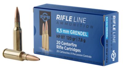 PPU Standard 6.5 Grendel 120-Grain Hollow Point Boat Tail Rifle Ammunition, 20 Rounds