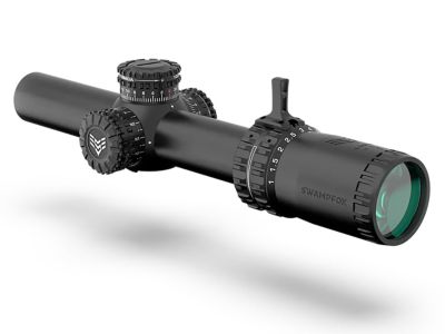 Swampfox Optics 1-10x 24mm Arrowhead Low-Power Variable Optic Scope, 30mm Tube, Guerrilla Dot BDC Reticle, Black, ARH11024GB