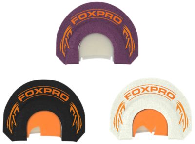 Foxpro 3 pc. Crooked Spur Double Reed Diaphragm Turkey Call Set, Black/Purple/White