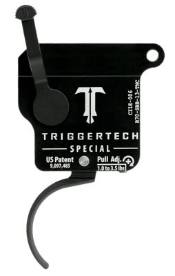 TriggerTech Special Single-Stage Traditional Curved Trigger for Remington 700, w/o Bolt Release, 1-3.50 lb. Draw, R70SBB13TNC