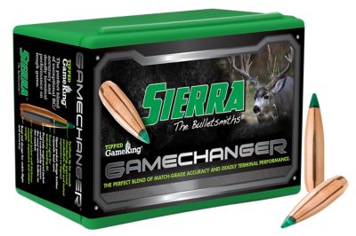Sierra 7mm 150-Grain Tipped GameKing Reloading Rifle Bullets, 100 Rounds