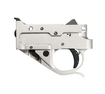 Timney Triggers Replacement Trigger Single-Stage Curved Trigger for Ruger 10/22, 2.75 lb. Draw, Silver/Black, Steel w/Aluminum