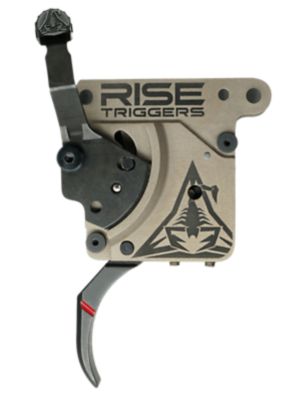 Rise Armament Reliant Pro Curved Trigger, Black/FDE
