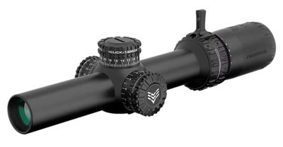 Swampfox Optics 1-10x 24mm Arrowhead Low-Power Variable Optic Scope, 30mm Tube, Guerrilla Dot MIL Red Reticle, Black