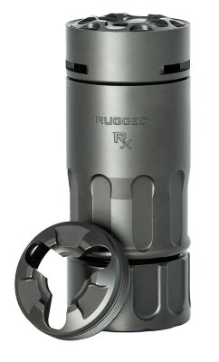 Rugged Suppressor RX Blast Diverter/Brake, Dual Taper Locking System Adapter, Muzzle Caps Included, Black, Nitride, Stainless