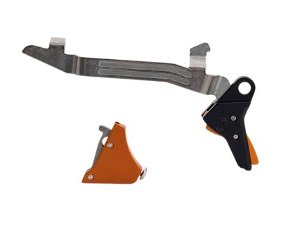Timney Triggers Alpha Competition Trigger for Glock Gen5, 9mm Luger/40 S&W, Orange, Nickel