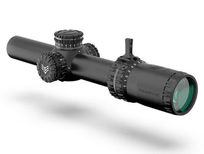 Swampfox Optics 1-10x 24mm Arrowhead Low-Power Variable Optic Scope, 30mm Tube, Guerrilla Dot BDC Reticle, Black, ARH11024B