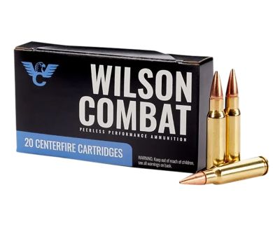 Wilson Combat 6.8 Remington SPC 110-Grain Hollow Point Boat Tail Rifle Ammunition, 20 Rounds