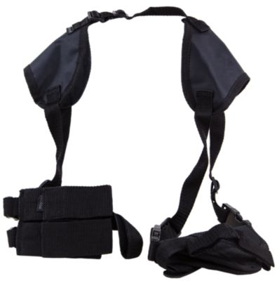 Bulldog Deluxe Shoulder Holster for S&W M&P Compact/Taurus Millennium/2.50-3.75 in. Barrel, Ambidextrous, Black, Nylon