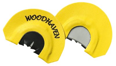 Woodhaven Black Reactor Triple Reed Diaphragm Turkey Call, Yellow