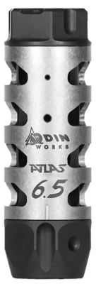 Odin Works Atlas Compensator, 6.5 Grendel, 5/8 in. x 24 Thread, 3 in. OAL 1 in. Diameter