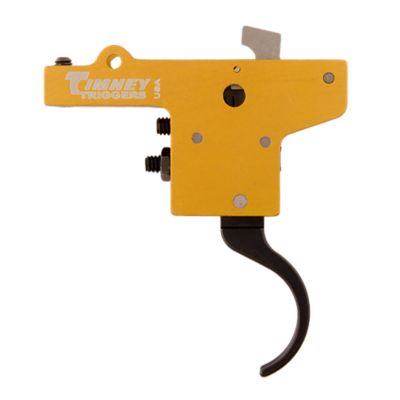 Timney Triggers Featherweight Curved Trigger for Mauser 98FN, 3 lb. Draw, Yellow/Black