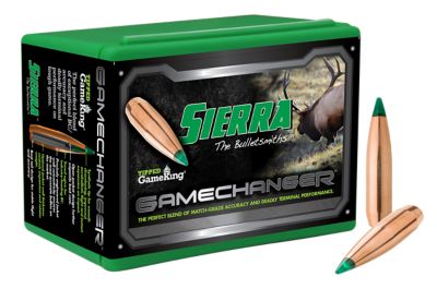 Sierra .308 Win 180-Grain Tipped GameKing Reloading Rifle Bullets, 100 Rounds