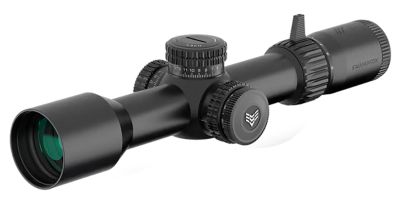 Swampfox Optics 5-25x 56mm Warhawk Rifle Scope, 34mm Tube, Sharpshooter MOA Reticle, Black
