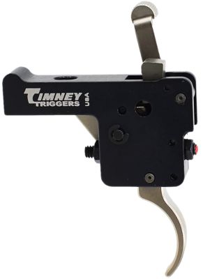 Timney Triggers Featherweight Deluxe Curved Trigger for Howa 1500, 3 lb. Draw, Black/Nickel, Steel w/Aluminum Housing