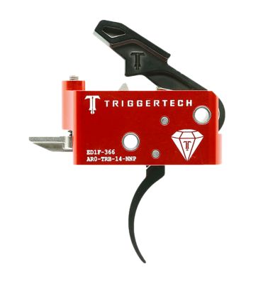 TriggerTech Diamond Two-Stage Pro Curved Trigger for AR-15, 1.50-4 lb. Draw, Right, Aluminum