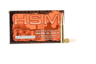 HSM Match .338 Lapua Magnum 250-Grain Sierra MatchKing BTHP Rifle Ammunition, 20 Rounds
