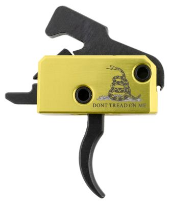 Rise Armament Don't Tread on Me Single-Stage Curved Trigger Assembly for AR-Platform, 3.50 lb. Draw