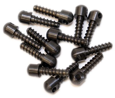 GrovTec Wood Screw Swivel Studs, 0.75 in., Black, 12-Pack