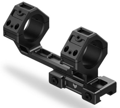 Swampfox Optics Hostile Engagement Mount, Black, 7075 Aluminum, 30mm Tube