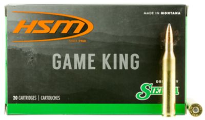 HSM Game King .25-06 Remington 100-Grain Sierra GameKing Spitzer Boat Tail Rifle Ammunition, 20 Rounds