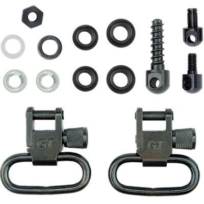 GrovTec Locking Shotgun Swivel for Most Pump/Auto Shotguns, 1 in., Black Oxide, Steel