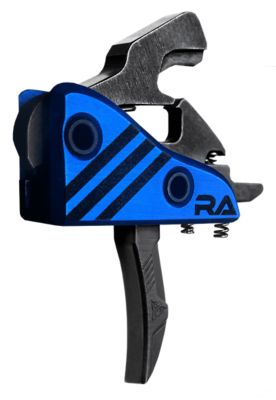 Rise Armament Blitz Defense Single-Stage Hybrid Trigger for AR-15, 4.50 lb. Draw, Includes Pins, Blue Housing & Trigger